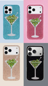 Funda de Teléfono con Cuentas Naranjas y Diseño de Pez Azul, Estilo Preppy - Product Image 5