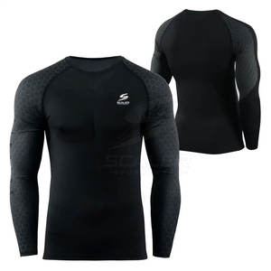 Rashguard de BJJ haute performance avec tissu extensible respirant et protection UV pour la course à pied et l'entraînement physique - Product Image 4