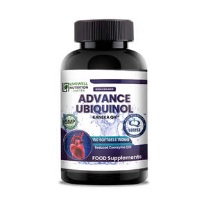 Livewell Nutrition Advance Ubiquinol Kaneka QH 150mg Coenzyme Q10 Réduit 150 Gélules Molles Complément Alimentaire - Product Image 1
