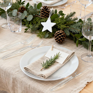 Ensemble de couverts jetables robustes en PP/PS, fourchettes, cuillères, couteaux, sans BPA, écologiques, en vrac pour les fêtes, les événements, la restauration - Product Image 5