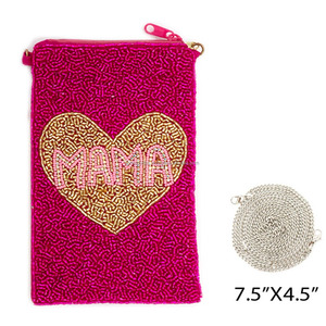 Bolso Bandolera de Cuentas con Diseño de Ojo Turco y Sagrado Corazón, Hecho a Mano, Ecológico, Impermeable, Estilo Vintage, para Teléfono, Bohemio - Product Image 4