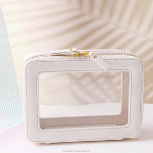 Vietnam Factory Wholesale Custom Cosmetic <b>Bag</b> for Women Polyester Makeup <b>Travel</b> Pouch with Zipper <b>Compartments</b> OEM ODM - Product Image 6