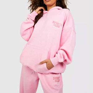 Survêtement d'hiver unisexe court en molleton chenille brodé, léger, en coton, pour jogging, avec logo personnalisé imprimé - Product Image 3