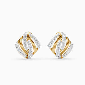Pendientes de Diamantes Cultivados en Laboratorio con Corte Ovalado en Oro Amarillo para Mujer, Color de Diamante F, Clásicos, Joyería de Boda, Modelo E-15 de JEWELLERY PLANET - Product Image 5