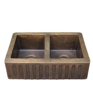 Évier de cuisine en laiton authentique, fait main, cuve profonde de qualité supérieure, finition élégante et durable, pour les acheteurs en gros Alibaba mondiaux - Product Image 2