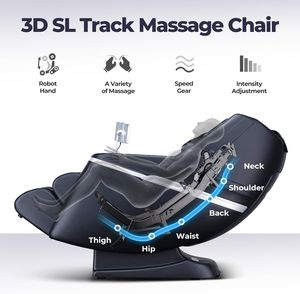 Silla de Masaje Shiatsu de Lujo 4D con Gravedad Cero, Calefacción, Presión de Aire y Función de Elevación para Todo el Cuerpo - Product Image 4