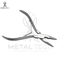 2 Buah Tang Ekstensi Rambut Ergonomis Bahan Stainless Steel, Alat Penghilang Cincin Micro Link Bertekstur, Set Peralatan Untuk Penata Rambut