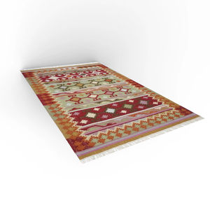 Alfombra Kilim de Lana Hecha a Mano, Tejido Plano, Abstracta, Ecológica, Antideslizante, Alfombra Tradicional para Sala de Estar y Decoración del Hogar - Product Image 4