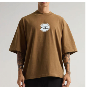 เสื้อยืดโอเวอร์ไซส์ผู้หญิงขายส่ง ทรงบ็อกซี่ ผ้าคอตตอนหนานุ่ม ซักวินเทจ พิมพ์ลายกราฟิก สกรีนโลโก้ตามสั่ง - Product Image 1