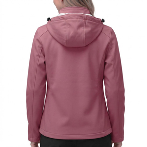 Chaquetas de manga larga con cremallera frontal para mujer, fabricación directa de fábrica, chaquetas softshell ligeras personalizadas para mujer - Product Image 2
