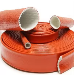 ปลอกหุ้มสายไฟทนความร้อนสูง SUNBOW SFS-003 ทำจากไฟเบอร์กลาสเคลือบด้วยซิลิโคนเรซิน ป้องกันไฟลาม ไม่กัดกร่อนด้วยด่าง 7-25KV - Product Image 1