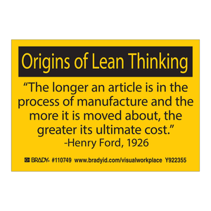 Étiquettes autocollantes Brady Lean Manufacturing résistantes à la chaleur et aux produits chimiques, finition mate pour le contrôle des processus - Product Image 3