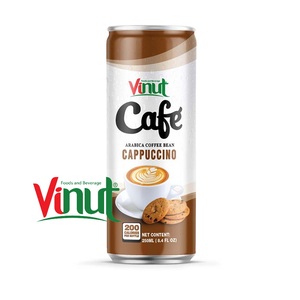 เครื่องดื่มกาแฟกระป๋อง 250 มล. อาราบิก้าและโรบัสต้า คาปูชิโน่ รับผลิตแบบ OEM ODM แบรนด์ส่วนตัว - Product Image 4