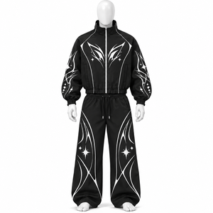 Ensemble de jogging coupe-vent léger et respirant pour homme, en nylon imperméable, avec logo personnalisé, à prix avantageux - Product Image 4