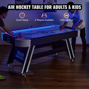 72 \ "Indoor LED sport Air-Powered Hockey tavolo per bambini adulti sistema di punteggio elettronico 2 puck 2 pusher per la sala giochi di famiglia - Product Image 2
