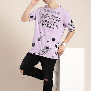 T-shirt pour homme uni, dernière mode, pour adultes, vente en gros, design OEM personnalisé, séchage rapide, coupe ample, fitness. - Product Image 4