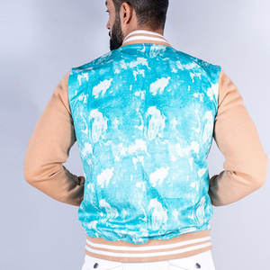 Veste de sport universitaire d'hiver personnalisée grande taille pour hommes, veste de sport de type Letterman avec des matériaux 100% laine de haute qualité - Product Image 2