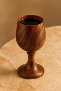 Verre à vin en bois fait main, forme ronde, design traditionnel chinois, capacité de 101 à 200 ml, pour cocktails et fêtes - Product Image 6