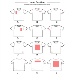 T-shirt à manches courtes en coton 200g pour homme et femme, couleur unie noir et blanc, logo personnalisé - Product Image 1
