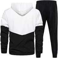 Chándal para hombre con chaqueta con cremallera diseñado con tela de algodón mezclado de alta calidad que ofrece comodidad y estilo para entrenamientos en el gimnasio y correr. - Product Image 4