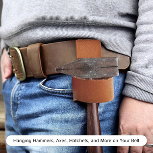 Porte-outils professionnel en cuir pour ceinture, avec boucle marteau, pour charpentiers, menuisiers et ouvriers du bâtiment, conception durable, en gros, à vendre - Product Image 4