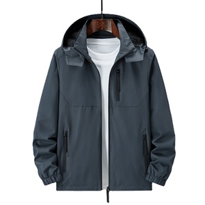 Diseño de logotipo personalizado OEM abrigos de primavera y otoño para hombre diseño popular con capuchas para jóvenes y de mediana edad tops casuales para hombre - Product Image 1