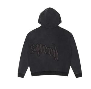 Conjunto Deportivo de Moda Hip Hop, Sudadera con Cremallera y Parches de Letras, Pantalones Deportivos Holgados, Conjunto de Dos Piezas para Hombre y Mujer - Product Image 3