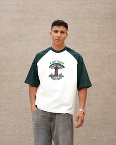 Camiseta Transpirable de Algodón 100% Estilo Vintage para Hombre, Temporada Otoño, Tejido de 180g, Liquidación de Stock por Cancelación/Excedente/Excedente de Ropa - Product Image 2