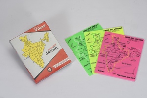 High on Demand Stencil India <b>Map</b> Educational Drawing Template Plastic For Students School Use Available For Sale - Product Image 2