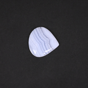 Agate bleue naturelle de qualité supérieure, cabochon, pierre précieuse pour la création de bijoux - Product Image 2