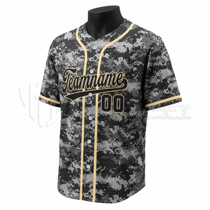 Camiseta de Béisbol Sublimada Personalizada, 100% Poliéster, Tejido de Malla Transpirable de Secado Rápido, Unisex para Adultos, OEM/ODM, Posiciones para Logotipo Personalizado - Product Image 4
