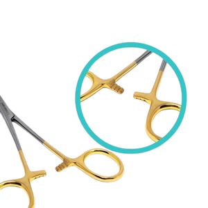 ชุดเครื่องมือหนีบหลอดเลือดแบบใช้มือ คุณภาพสูง ทำจากเหล็กกล้าไร้สนิม พร้อมที่หนีบแบบโค้ง/ตรง ยี่ห้อเคลลี่  พร้อมระบบล็อค - Product Image 3