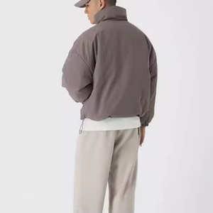 <b>Men's</b> Warm Hooded Canvas Anti-Bacterial Casual High Quality Winter Parka Overcoat Cotton <b>Filled</b> <b>Jackets</b> High Street Style No MOQ - Product Image 6