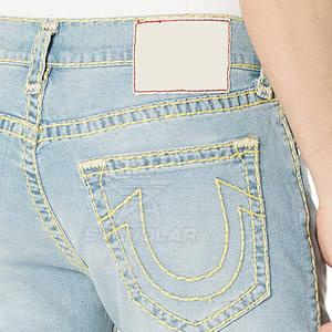 Shorts de mezclilla ligeros al por mayor, cómodos, con cintura elástica, shorts tailandeses para hombre, para venta en línea - Product Image 5