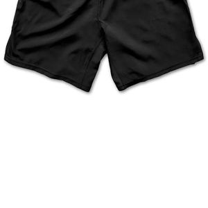 Shorts de sport décontractés en satin de soie extensible, écologiques, couleur unie, taille élastique, personnalisables, séchage rapide, pour MMA - Product Image 5