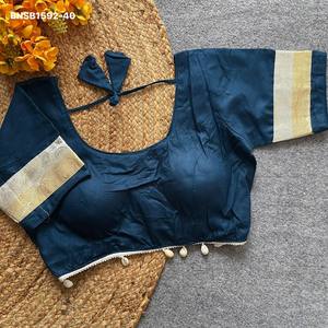 Blusa de algodón mágico de buena calidad con manga de encaje Gota-Patti, acolchada y con borde Kodi elegante, lista para usar, a precio de mayorista. - Product Image 5