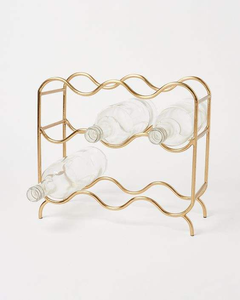 Grand présentoir de sol en métal pour bouteilles de vin, grande capacité de rangement, facile à utiliser, accessoires américains - Product Image 4