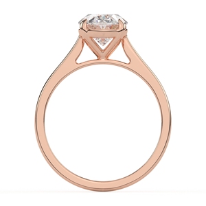 Anillo de Plata de Ley 925 con Diamante Ovalado Moissanite, Cuatro Puntas, Clásico y Sencillo, Regalo de Cumpleaños para Mujer - Product Image 4