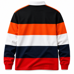 Vente en gros de maillots de rugby personnalisés à manches courtes en polyester tricoté à séchage rapide, fournisseur d'exportation, usine OEM, fabricant privé - Product Image 2