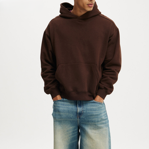 Sweat à capuche classique pour homme en molleton de coton avec poche kangourou, capuche réglable, style décontracté streetwear, haut de tous les jours - Product Image 6