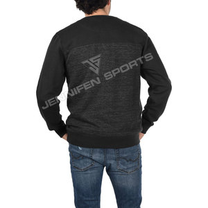 Sweat-shirt de sport imprimé à col rond pour homme et femme, en tissu polaire texturé en coton, haute densité GSM - Product Image 4