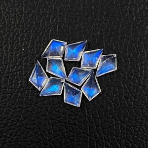 Piedra Lunar Arcoíris Natural de 5x8mm-8x10mm, Forma de Cometa Facetada, Lista para Comprar, Piedra Lunar Suelta de Fabricante Indio - Product Image 4