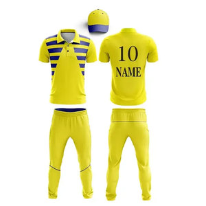 Maillots de cricket personnalisés avec motifs sur mesure, kits uniformes, sublimation personnalisée, nouveau design, qualité supérieure pour équipes de cricket - Product Image 4
