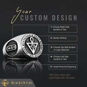 แหวน BOJ RCJ รุ่น 014 แหวนรับปริญญาสำหรับบุรุษและสตรี  ประดับเพชรเงินแท้  ของขวัญสำหรับงานปาร์ตี้ ราคาประหยัด - Product Image 6