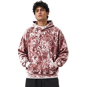 Wholesale Custom Acid Wash <b>Hoodie</b> Heavyweight Fleece Oversized Men's Streetwear Pullover With Vintage Garment Wash - Product Image 6