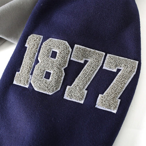 Pull à capuche en chenille avec logo pour homme, sportif, couleur unie, polaire 100% coton respirant, avec poche, coupe classique, pour l'été, sérigraphie - Product Image 4