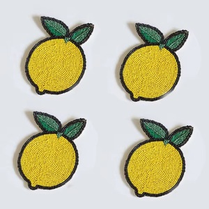 CRYSTAL CRAFT - Posavasos Redondo de Cristal con Cuentas Decorativas Hechas a Mano, de Lujo, Color Dorado, Perfecto para la Mesa del Comedor - Product Image 2