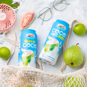 Agua de Coco Más Vendida, 500 ml, Agua de Coco Enlatada con Pulpa de Coco, Bebidas, Fabricante de Bebidas NAWON, OEM Vietnam, HALAL - Product Image 6