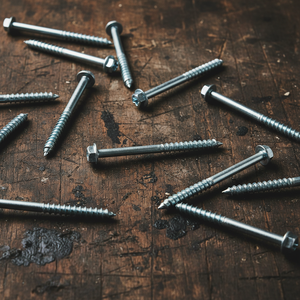 Vis de toiture industrielles en acier au carbone, plaquées zinc, certifiées BIS, de marque PDC, métriques/pouces, normes DIN/ANSI, classes 4.8 et 6.8, vente en gros - Product Image 1