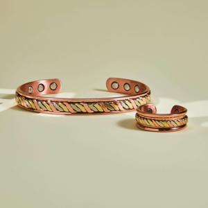 Pulseras y Anillos Magnéticos de Cobre Sólido Unisex para Terapia Bioenergética y Alivio de Artritis - Product Image 5